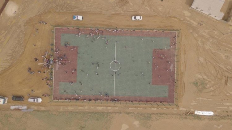 Два футбольных поля переданы в дар Мангистауской области