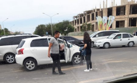 Два человека пострадали в результате аварии в Актау