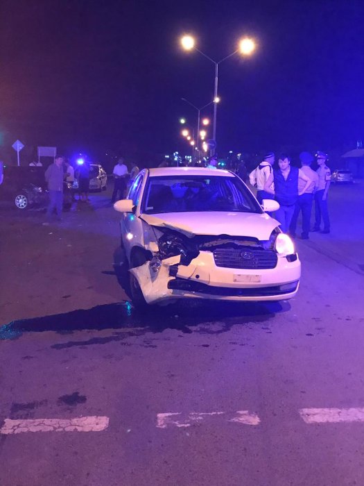 Ночью в Актау произошло массовое ДТП