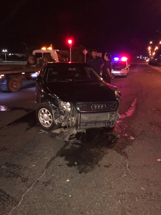 Ночью в Актау произошло массовое ДТП