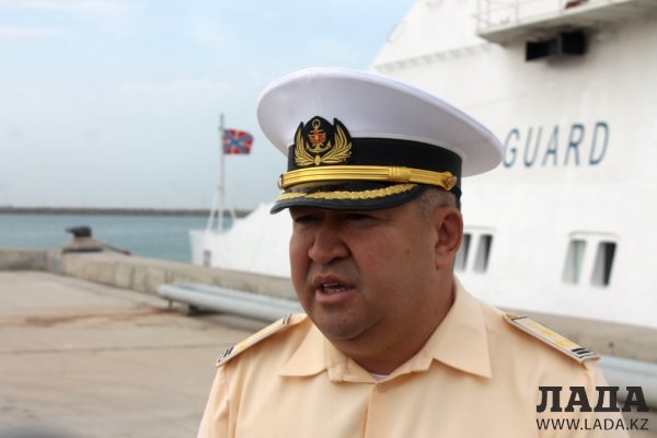 Гроза браконьеров: пограничный сторожевой корабль «Бриллиант» из Махачкалы прибыл в Актау