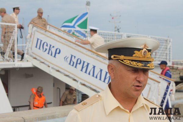 Гроза браконьеров: пограничный сторожевой корабль «Бриллиант» из Махачкалы прибыл в Актау