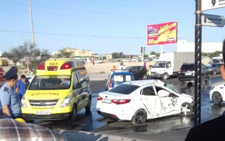 В Актау по факту аварии с участием пожарной машины назначена автотехническая экспертиза