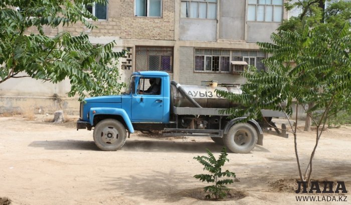 Полив по факту: Исполнение графика в Актау 21 июня