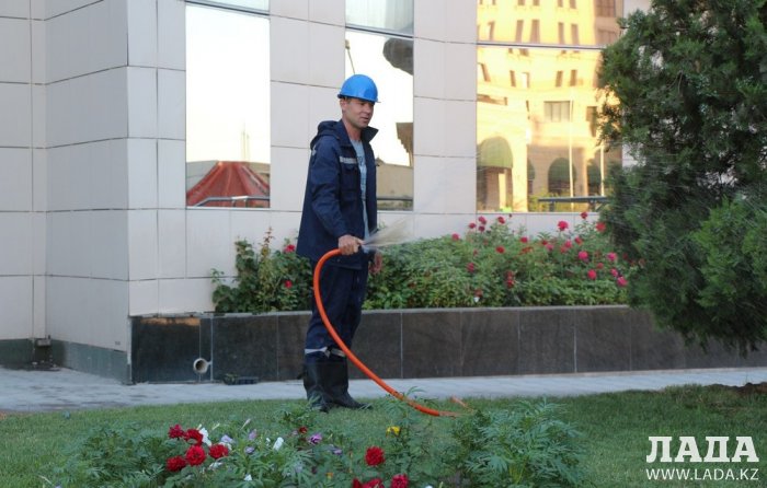 Полив по факту: Исполнение графика в Актау 28 июня