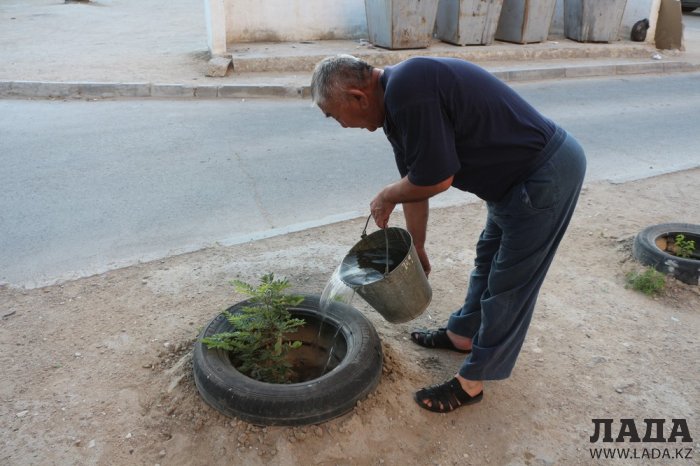 Полив по факту: Исполнение графика в Актау 28 июня