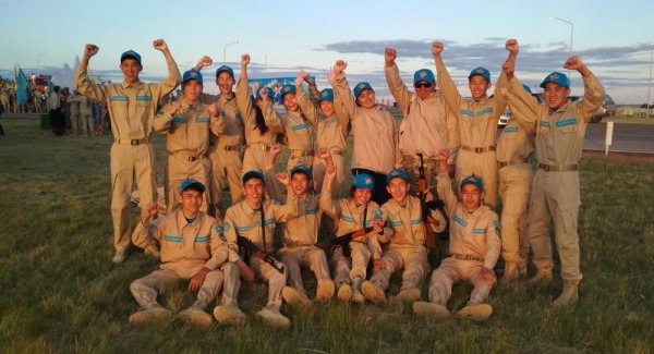 Юные патриоты из Актау участвовали в республиканском военно-патриотическом сборе «Айбын-2019»