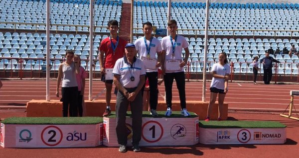 Актауские легкоатлеты заняли весь пьедестал почёта на чемпионате Казахстана
