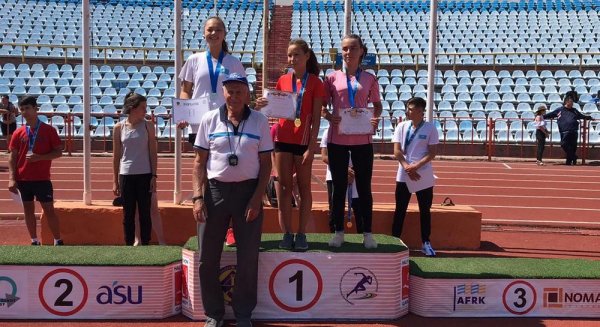 Актауские легкоатлеты заняли весь пьедестал почёта на чемпионате Казахстана
