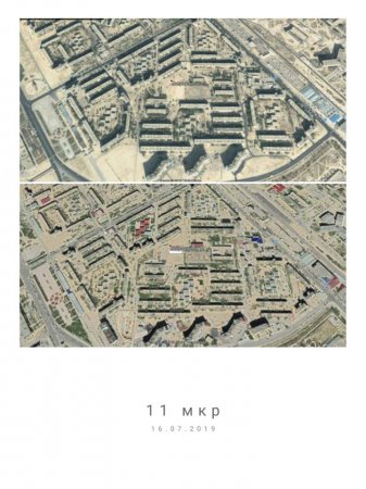 Эколог опубликовал изменения зеленого полотна в Актау за 17 лет