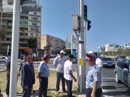 В Актау установили «говорящий» светофор