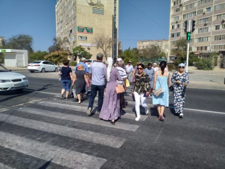 В Актау установили «говорящий» светофор