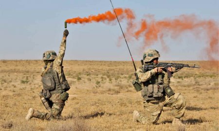 В Мангистауской области проходят военные учения