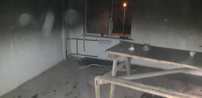 В Актау горела квартира