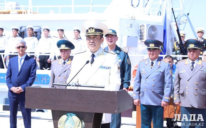 В морском порту Актау презентовали корабль «Нұр-Сұлтан»