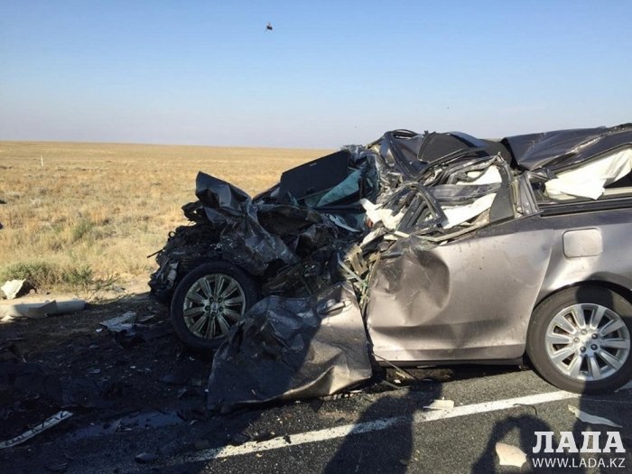 В аварии на трассе Атырау-Кульсары погибли три жителя Мангистау