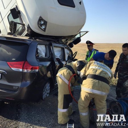 В аварии на трассе Атырау-Кульсары погибли три жителя Мангистау
