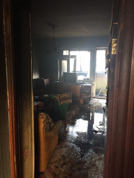 В 27 микрорайоне Актау произошёл пожар в жилом доме