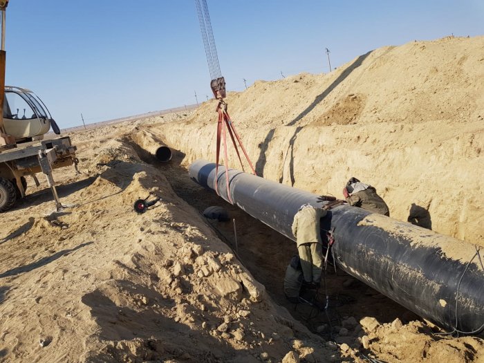 В Мангистау отремонтировали стратегический магистральный газопровод «Окарем - Бейнеу»