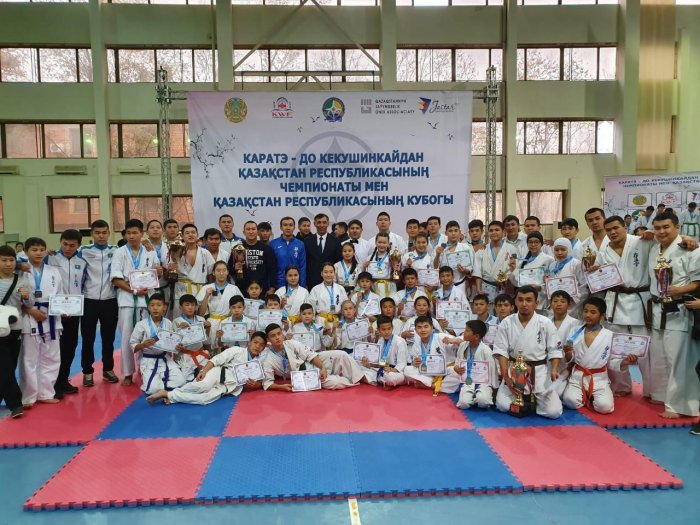 Мангистауские спортсмены завоевали 48 медалей на чемпионате и кубке Казахстана по киокушинкай-карате
