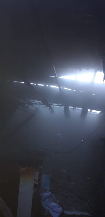 В Актау cгорел магазин одежды в 8А микрорайоне