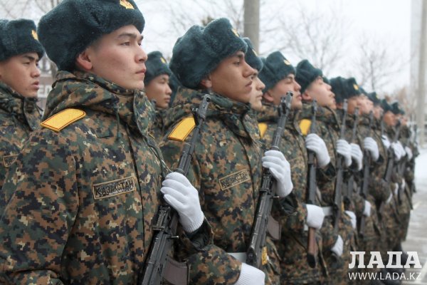 Гвардейцы приняли присягу в Актау