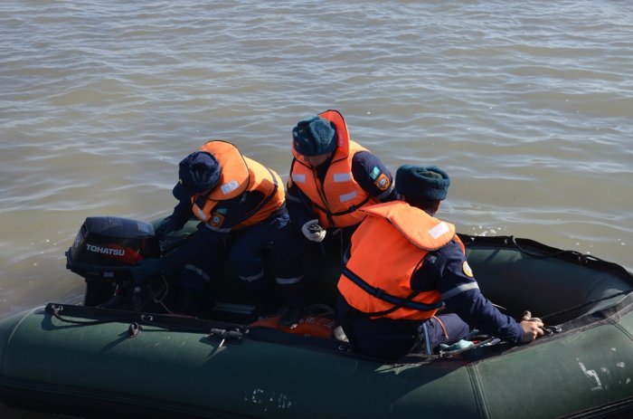 В Актау прошли учения по спасению терпящих бедствие на море людей
