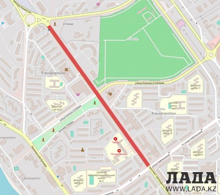 В Актау участок центральной дороги перекроют на время проведения акции «Мы - наследники Победы!»