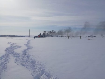 Появилось видео с места аварийной посадки АН-2 близ Усть-Каменогорска