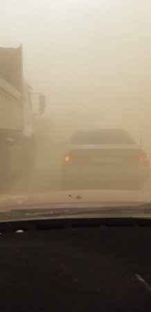 Вниманию водителей: Мангистау накрыла пыльная буря