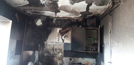 Пять человек эвакуировали из-за возгорания газовой печи в одном из домов Актау
