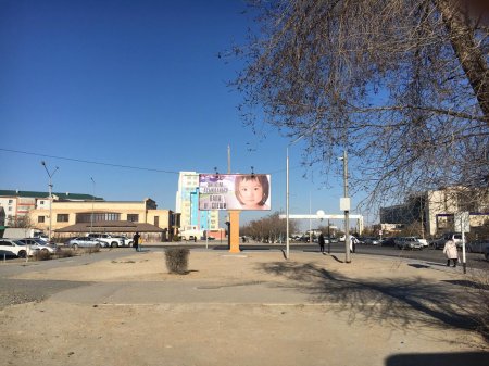 Вдоль дорог Актау установили предупреждающие билборды