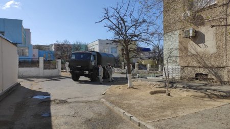 Акимат Актау: Дезинфекционные работы начали проводить внутри микрорайонов