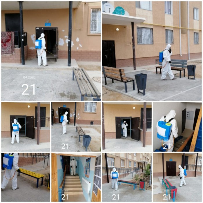 В Актау продолжается ежедневная дезинфекция