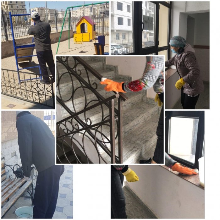 В Актау продолжается ежедневная дезинфекция