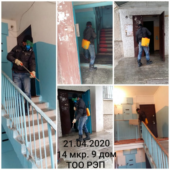 В Актау продолжается ежедневная дезинфекция