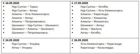 SCAT возобновляет полеты по Казахстану