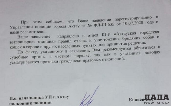 Виновный в смерти домашних питомцев сотрудник ветеринарной станции в Актау уволен не будет