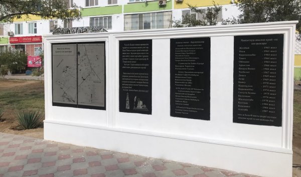 Аллею геологов открыли в Актау