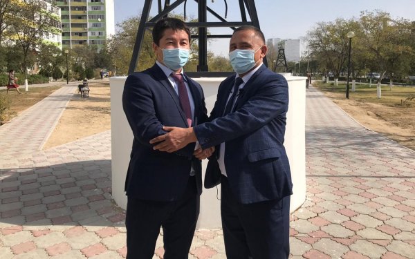 Аллею геологов открыли в Актау