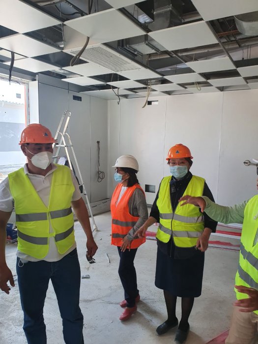 В Актау завершается строительство модульной инфекционной больницы