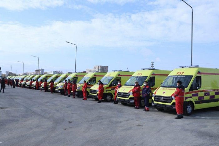 Автопарк станции Скорой помощи Мангистау пополнился 20 новыми автомобилями