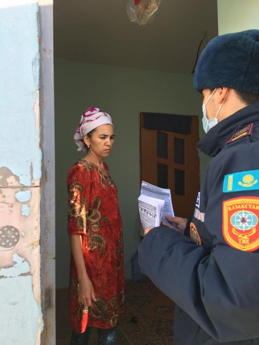 Пожарные Актау провели акцию «Жильё-2020»