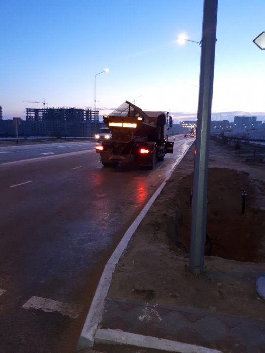 ТОО «Кала жолдары»: Это не наши рабочие. У нас спецтехника работает на дорогах в Актау