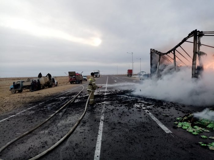 За неделю в Мангистау сгорели три автомобиля