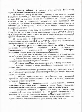 В Мангистау на праздники ослабили карантин