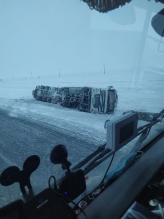 Трасса Уральск-Атырау, гололед Трасса Уральск-Атырау, гололед