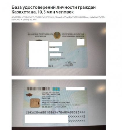 Личные данные 10 млн казахстанцев продают за 1,5 тыс. долларов