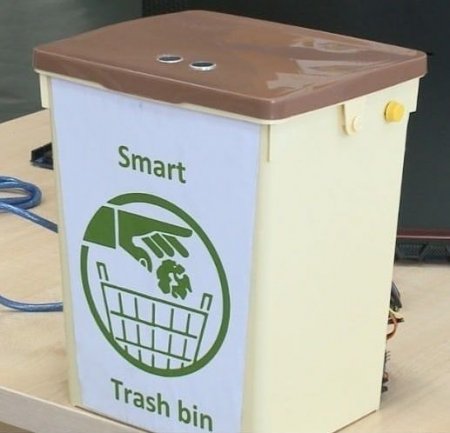 Казахстанский школьник сконструировал «умную» урну