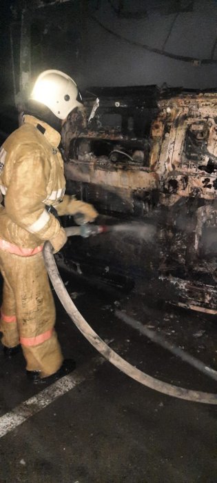 За неделю в Мангистау сгорели четыре автомобиля